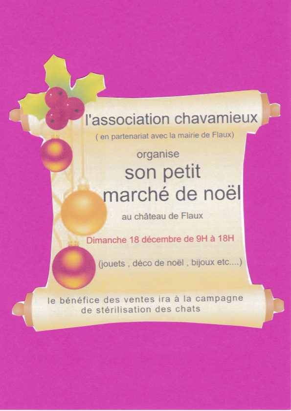 fete de noel chavamieux flaux